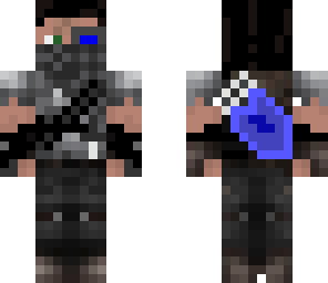 blue robot hunter