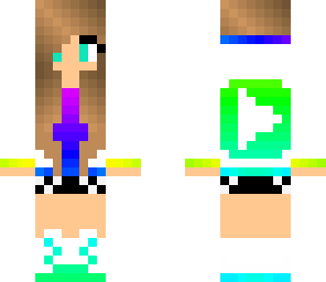 colorful youtube girl