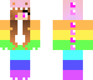 rainbow dino girl