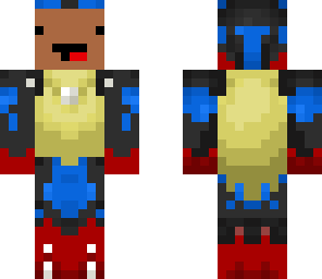 derpy kid in lucario suit