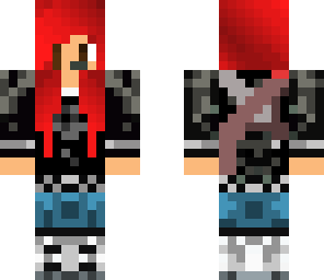 red haired gamer girl with a suprise
