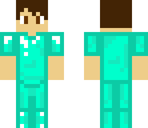 diamond armor boy - no helmet