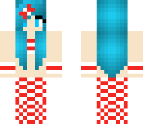 christmas mermaid with bow