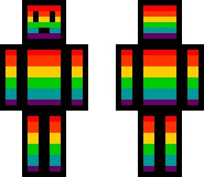black and rainbow guy