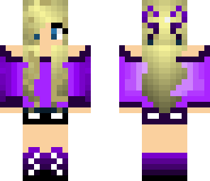 cutesy purple girl
