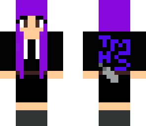 black jumpsuit with hoodie and dagger