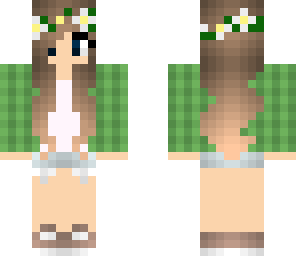 green fall girl