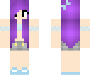 purple hair summer girl