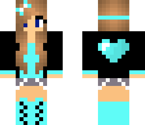 light blue heart girl