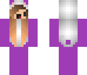 purple panda chibi girl