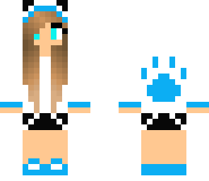 blue paw-print girl