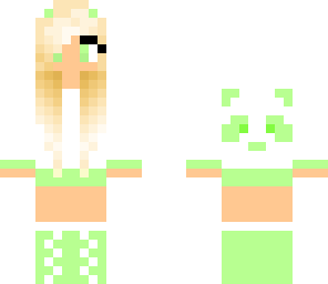 green panda girl