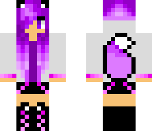 purple wolf girl