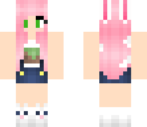 pink minecraft girl