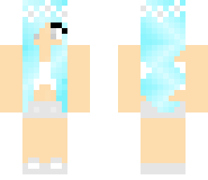 blue ice crystal girl