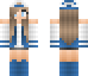 blue tomboy girl