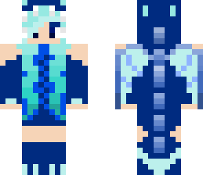 elemental dragon girl -- water