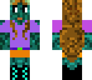 dragon girl blue