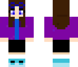 brown-haired girl with glasses