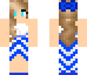 edited blue girl