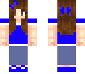 blue outfit