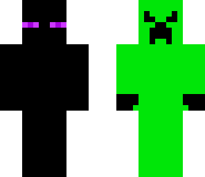 creeper and enderman