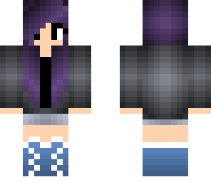 purple hair girl