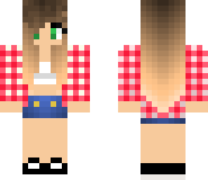 checked shirt dip dye girl