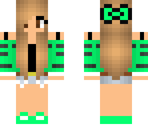 cute mint tiger girl
