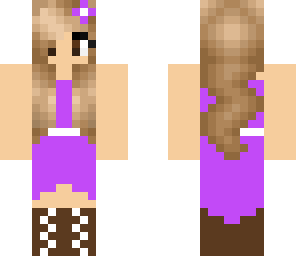 updated purple dress girl