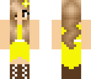 yellow dress girl
