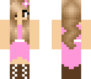 pink dress girl