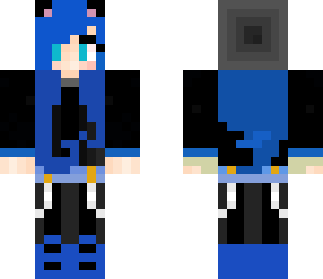 blue cat girl