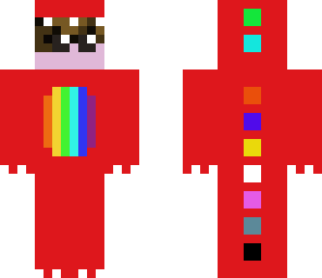 rainbow red dino