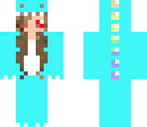 blue dino girl
