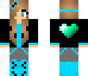 blue heart girl
