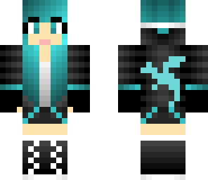 cute turquoise dragon headphone girl