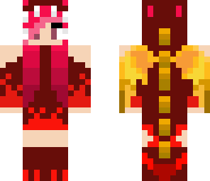 elemental dragon girl -- fire
