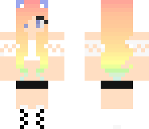 rainbow hair girl