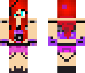 purple exited girl