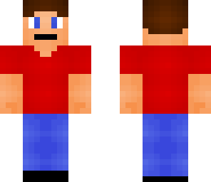 red shirt man