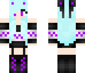 blue haired emo chick