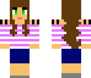 striped gamer girl