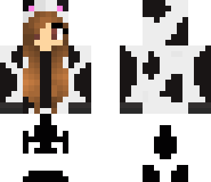 girl in cow onesie