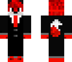 red fox in a suit