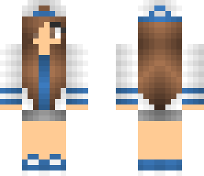 high school girl in blue