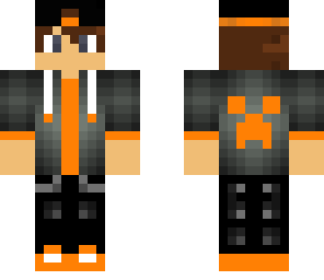 orange hoodie boy