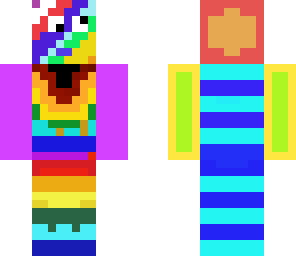 slightly messy rainbow
