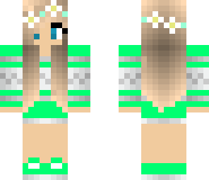 green flower girl