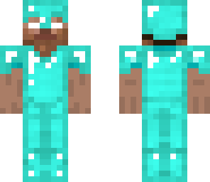 herobrine in diamond armor
